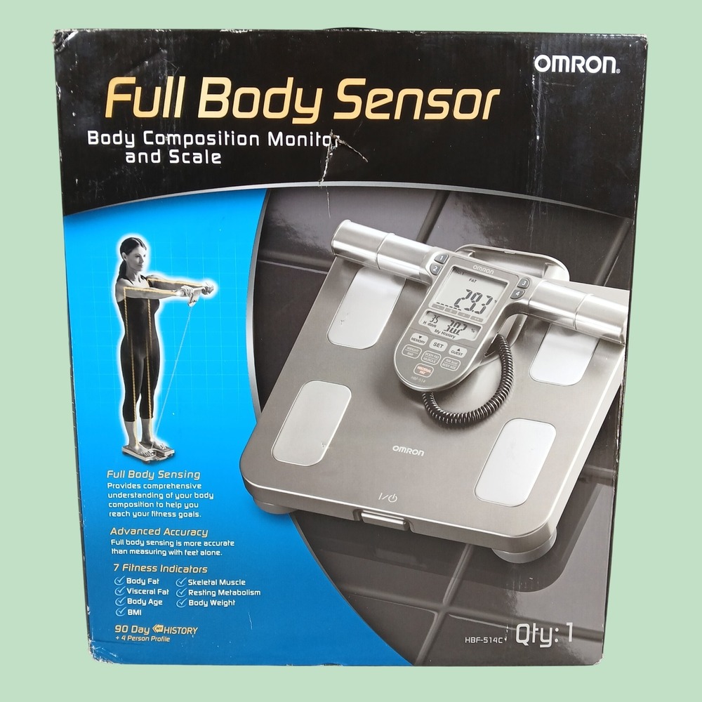 Omron HBF-514C Full Body Sensor Composition Monitor Scale Gray Digital Health